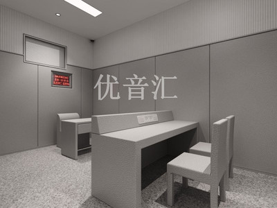 审讯室防撞软包+防撞桌椅