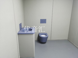 留置室卫生间防撞软包+防撞硅胶马桶