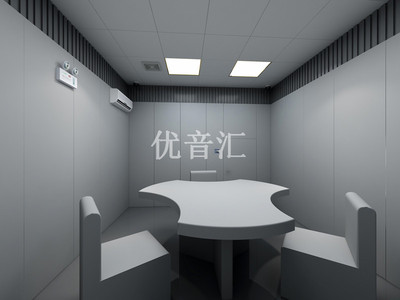 纪检委谈话室软包+防撞桌椅